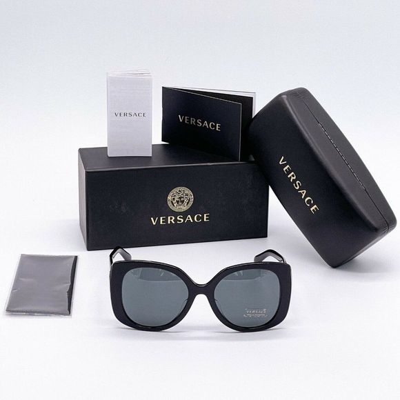 New Versace Black Women\'s Sunglasses w/ Box main image 4